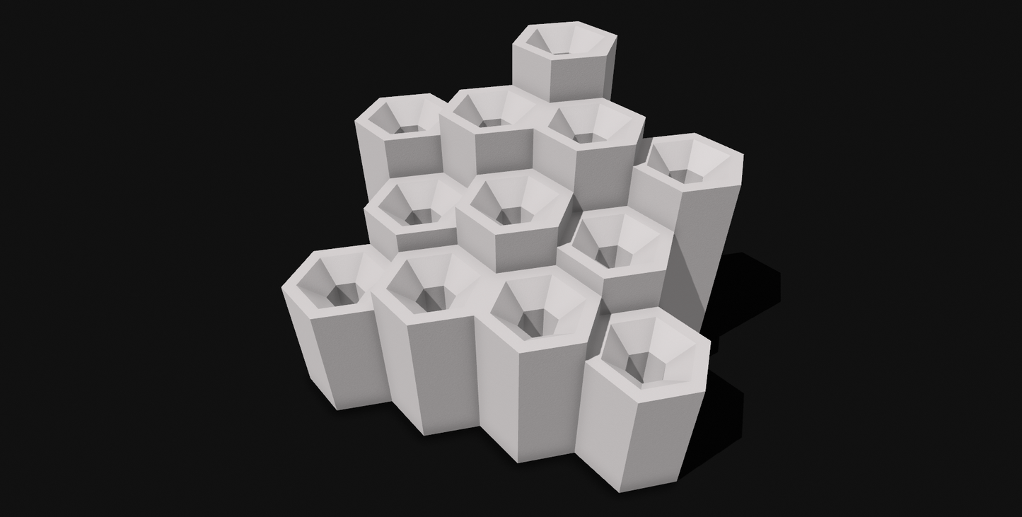 Trumpet Mouthpiece Display - Hexagon