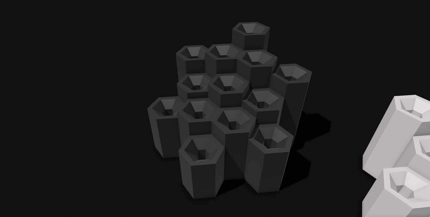 Trumpet Mouthpiece Display - Hexagon