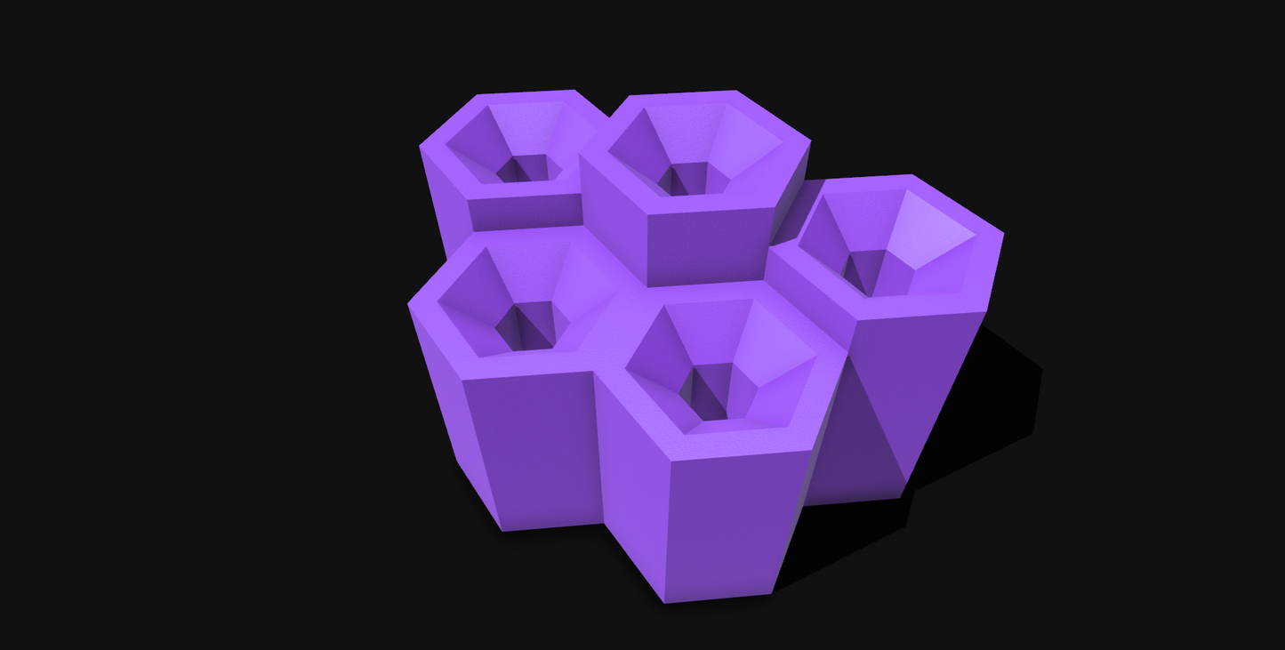 Trumpet Mouthpiece Display - Hexagon