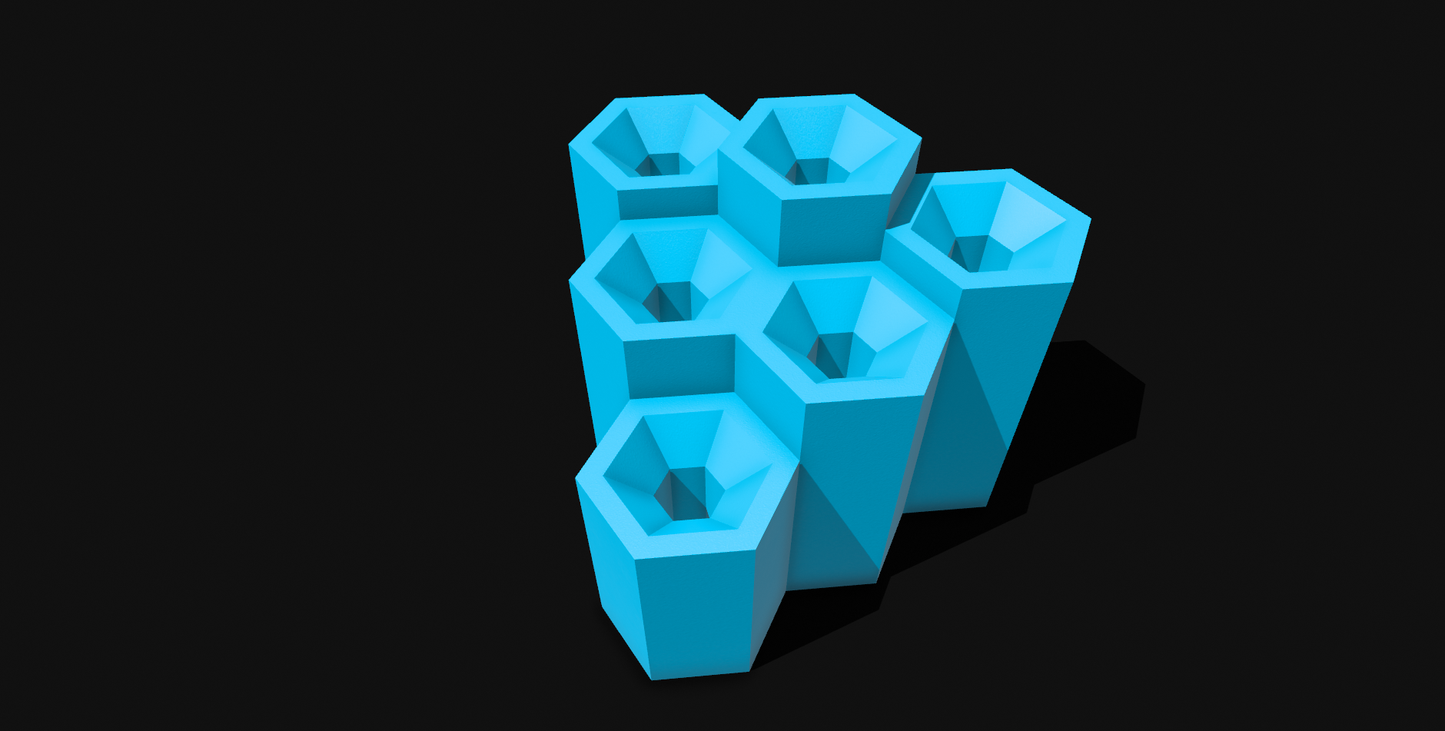 Trumpet Mouthpiece Display - Hexagon