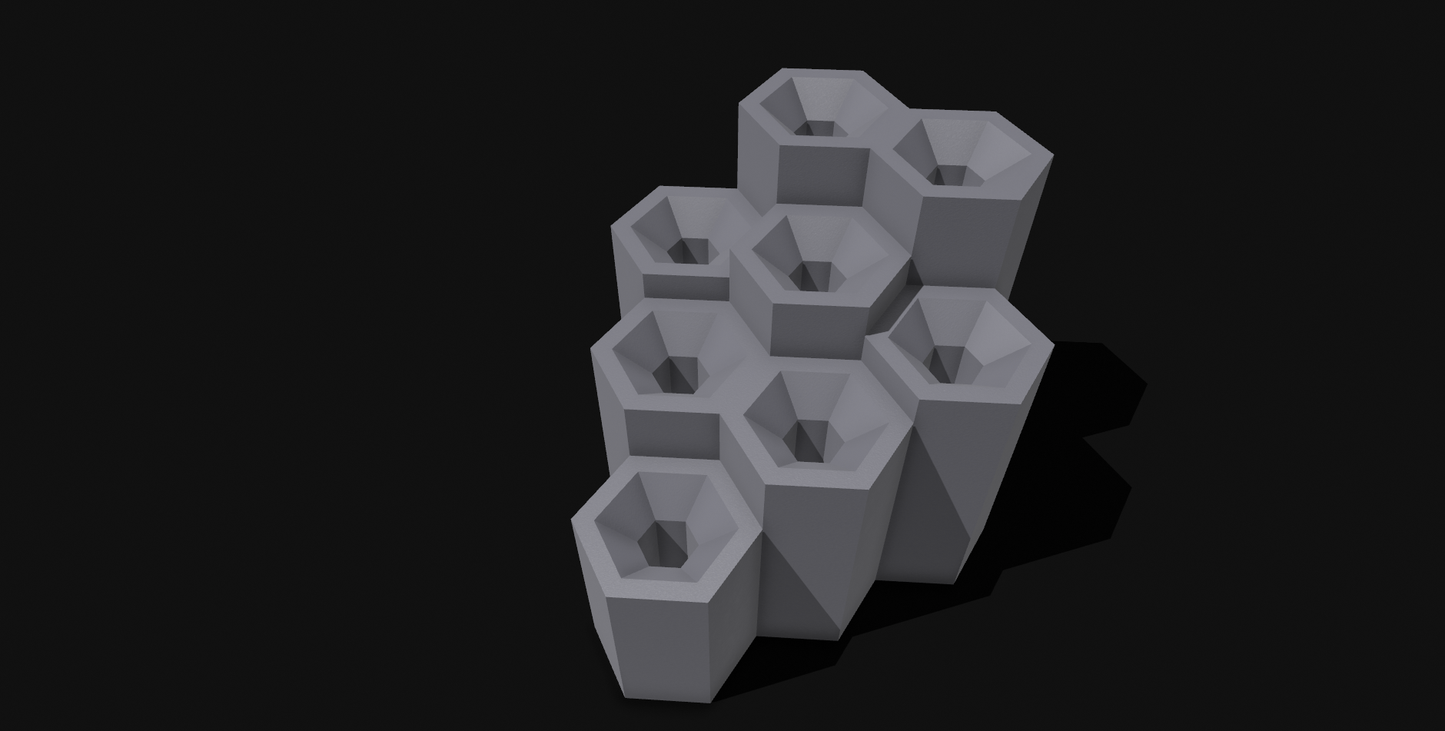 Trumpet Mouthpiece Display - Hexagon