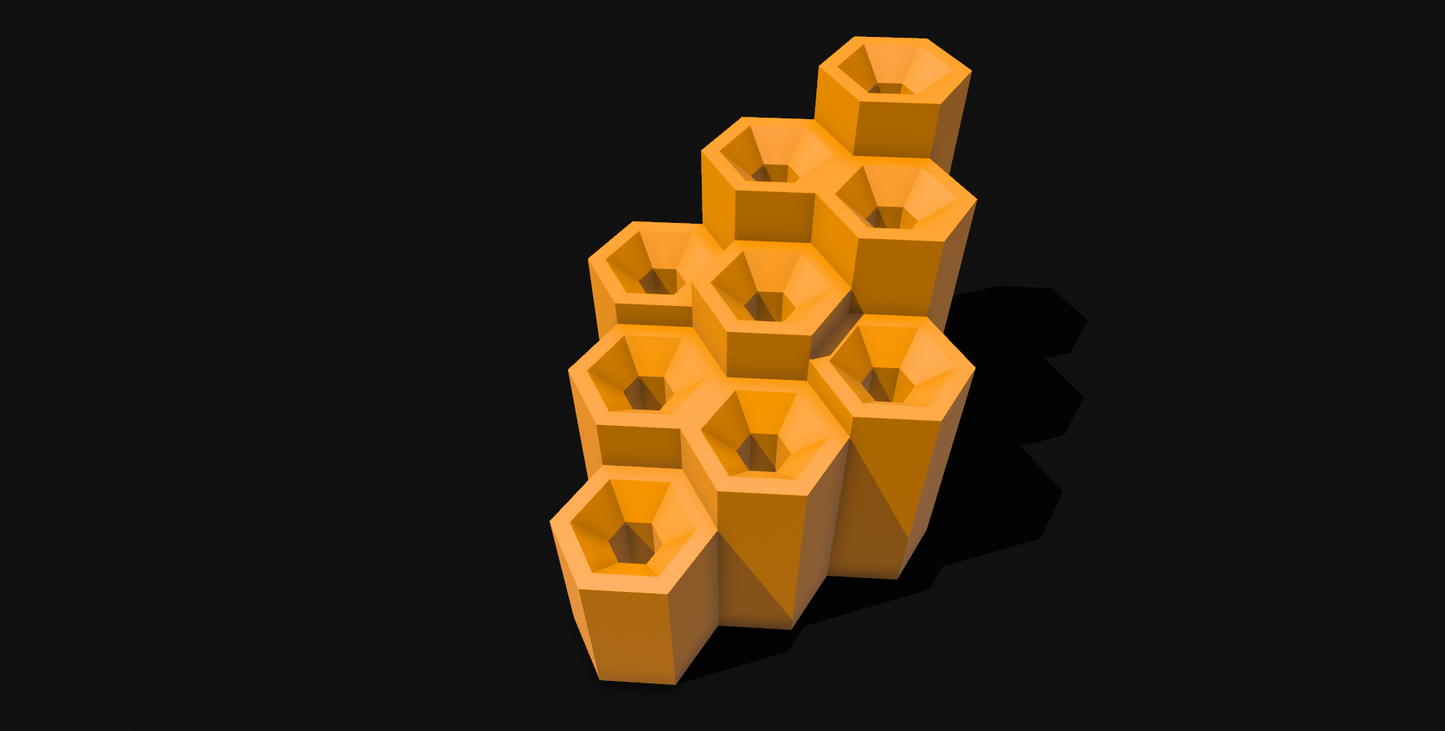 Trumpet Mouthpiece Display - Hexagon